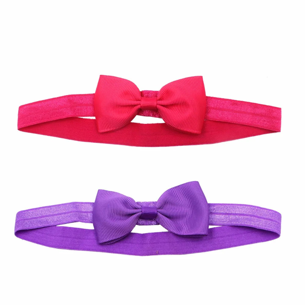 20 Pcs 2.75 Inches Boutique Girls Grosgrain Ribbon Colorful Pinwheel Children Kids Girls Hair Bows Headbands Band